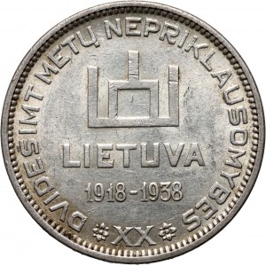 Litauen, 10 Litas 1938, 20. Jahrestag der Republik, A. Smetona