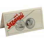Third Republic, 100000 gold 1990, Solidarity, Type D, Original folder