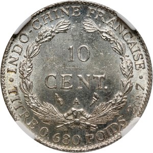 Francouzská Indočína, 10 centů 1922 A, Paříž