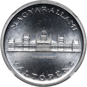 Węgry, 5 pengo 1945 BP, Parlament, PRÓBA, Aluminium