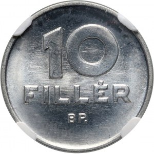 Hungary, 10 Filler 1967 BP, Aluminum
