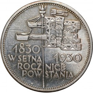 II RP, 5 zlotých 1930, Varšava, Banner, plytká pečiatka