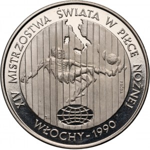 PRL 20000 gold 1989, XIV World Cup - Italy 1990, SAMPLE, Nickel.