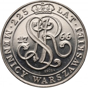 III RP, 20000 zlotých 1991, 225 let Varšavské mincovny, PRÓBA, nikl