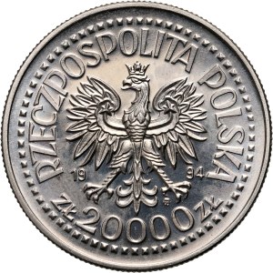 III RP, 20000 zlatých 1994, Žigmund I. Starý, SAMPLE, Nikel