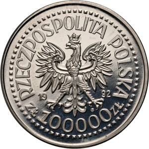 III RP, 100000 zl 1992, 70. výročie zjednotenia časti Horného Sliezska s Poľskom - Wojciech Korfanty, PRÓBA, Nikel