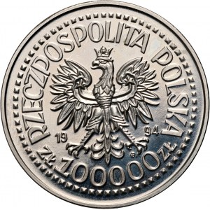 III RP, 100000 zl 1994, 50. Jahrestag des Warschauer Aufstands, MUSTER, Nickel