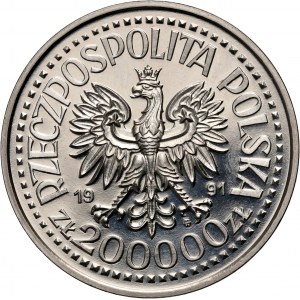 Tretia republika, 200000 zlotých 1991, Ján Pavol II, SAMPLE, Nikel