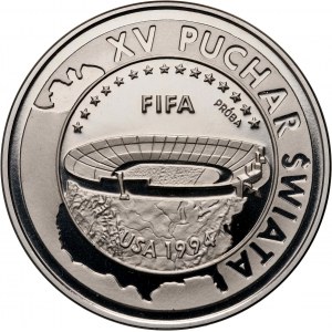 III RP, 1000 złotych 1994, XV Puchar Świata FIFA USA 1994, PRÓBA, Nikiel