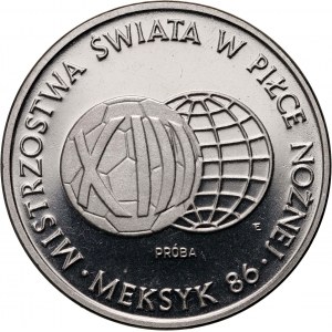 Volksrepublik Polen, 1000 Gold 1986, Fußball-Weltmeisterschaft - Mexiko 86, MUSTER, Nickel