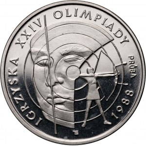 Poľská ľudová republika, 1000 zlatých 1987, Hry XXIV. olympiády 1988, SAMPLE, Nikel