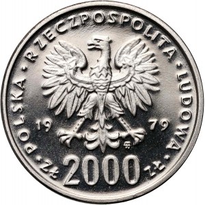 PRL, 2000 złotych 1979, Mieszko I, PRÓBA, Nikiel