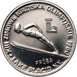 Volksrepublik Polen, 2000 Gold 1980, XIII. Olympische Winterspiele Lake Placid 1980, PROBE, Nickel