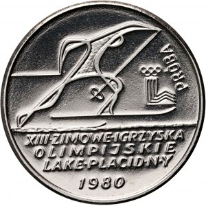 PRL, 2000 złotych 1980, XIII Zimowe Igrzyska Olimpijskie Lake Placid 1980, PRÓBA, Nikiel