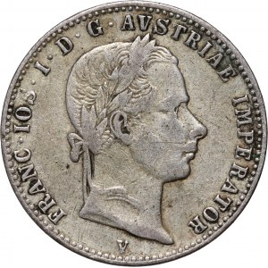 Austria, Franz Joseph I. 1/4 Florin 1859 V, Venice