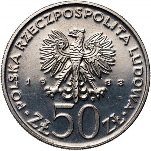 People's Republic of Poland, 50 zloty 1983, Ignacy Lukasiewicz, SAMPLE, nickel