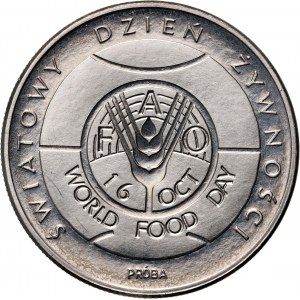 PRL, 50 złotych 1981, Światowy Dzień Żywności, PRÓBA, Nikiel