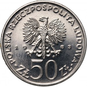 Volksrepublik Polen, 50 Zloty 1983, Großes Theater, SAMPLE, Nickel