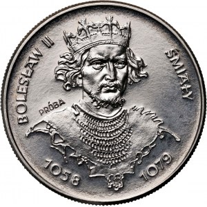 Volksrepublik Polen, 50 Zloty 1981, Bolesław II. der Kühne, PRÓBA, Nickel