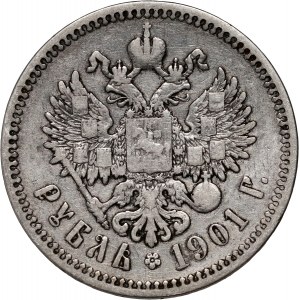 Russia, Nicholas II, Rouble 1901 (ФЗ), St. Petersburg