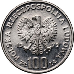 PRL, 100 złotych 1979, Ochrona Środowiska - Kozica, PRÓBA, Nikiel