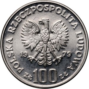 Polská lidová republika, 100 zlotých 1979, Ochrana životního prostředí - Kozica, PRÓBA, Nikl