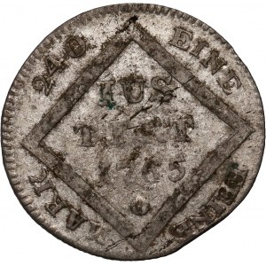 Deutschland, Mainz, 5 krajcars 1765, ohne FB Buchstaben