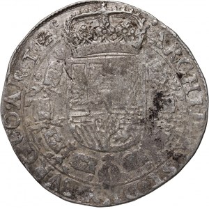 Niderlandy Hiszpańskie, Filip IV, patagon 1634, Arras, rzadki