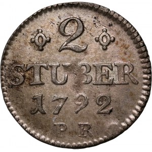 Germany, Jülich-Berg, Carl Theodor, 2 Stuber 1792 PR