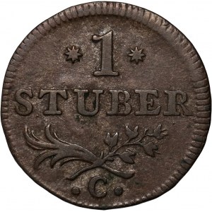 Nemecko, Brandenbursko-Prusko, Frederick II, stuber 1764 C, Kleve