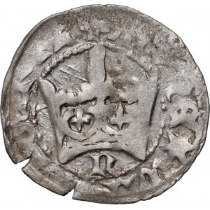 Władysław Jagiełło 1386-1434, halber Pfennig, Kraków, Ref. N