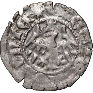 Władysław Jagiełło 1386-1434, halber Pfennig, Krakau, Ref. SA