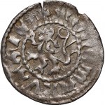 Ladislav Jagiello 1386-1434, rusínské kvarto, Lvov, hlava orla vpravo, lícní nápis