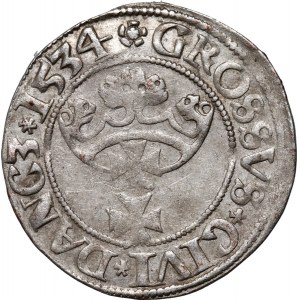 Zikmund I. Starý, penny 1534, Gdaňsk