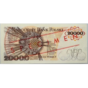 PRL, 20000 Zloty 1.02.1989, MODELL, Nr. 1990, Serie A