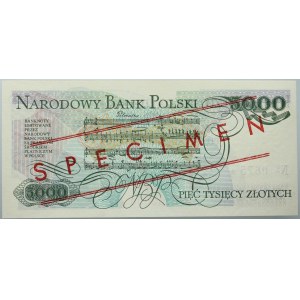 PRL, 5000 Zloty 1.06.1986, MODELL, Nr. 0675, Serie AY