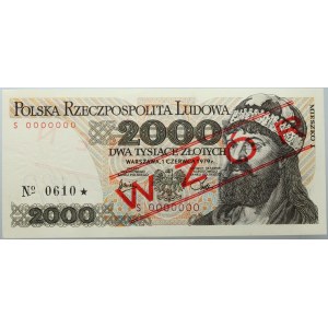 PRL, 2000 złotych 1.06.1979, WZÓR, No. 610, seria S