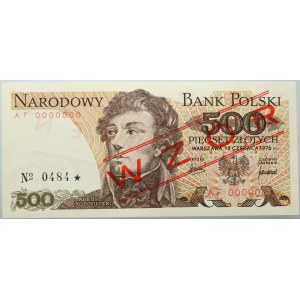 PRL, 500 Zloty 15.06.1976, MODELL, Nr. 0484, Serie AF