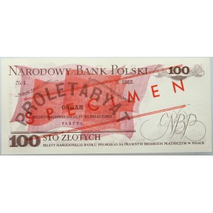 PRL, 100 złotych 17.05.1976, WZÓR, No. 0106, seria AK