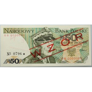 PRL, 50 Zloty 1.12.1988, MODELL, Nr. 0796, Serie GB