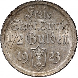 Freie Stadt Danzig, 1/2 Gulden 1923, Utrecht, Koga