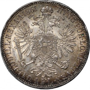 Austria, Franciszek Józef I, floren 1861 A, Wiedeń