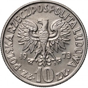 PRL, 10 Zloty 1973, Mikolaj Kopernik, PRÓBA, Nickel