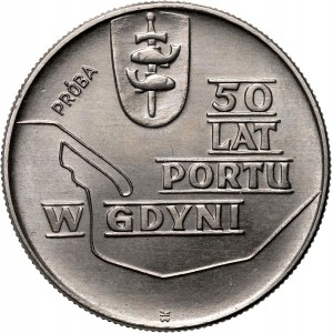 PRL, 10 zlotých 1972, 50 rokov prístavu Gdynia, PRÓBA, nikel