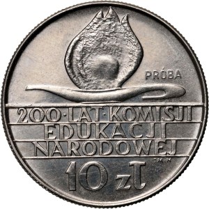 PRL, 10 Zloty 1973, 200 Jahre Kommission für nationale Bildung, SAMPLE, Nickel