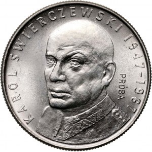 PRL, 10 złotych 1967, Karol Świerczewski, PRÓBA, nikiel