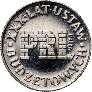PRL, 20 złotych 1976, XXX lat ustaw budżetowych PRL, PRÓBA, nikiel
