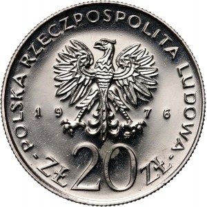 PRL, 20 zloty 1976, XXX years of PRL budget laws, PRÓBA, nickel