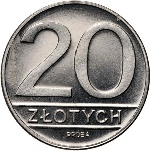 PRL, 20 Zloty 1984, PRÓBA, Nickel