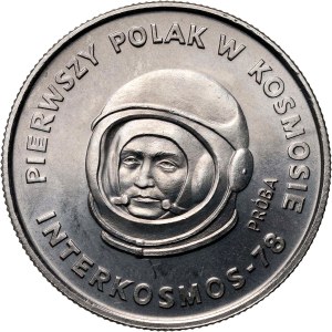 PRL, 20 złotych 1978, Pierwszy Polak w kosmosie, PRÓBA, nikiel